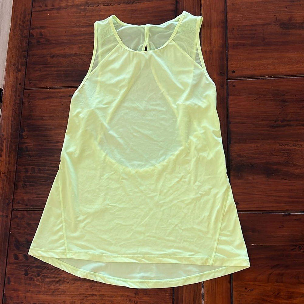Neon Yellow Lululemon Tank Top Size 6